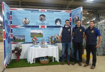 Brothers in Farms promotional stand
